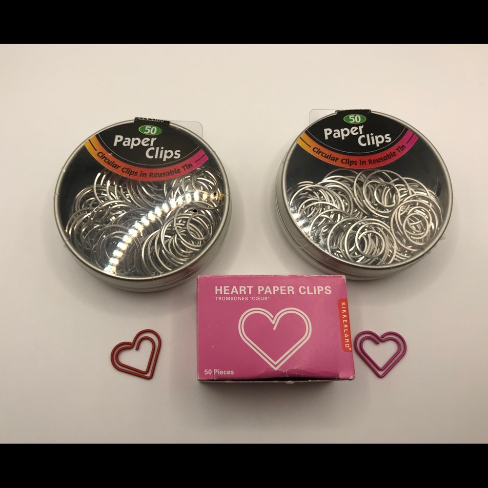 🥰4/$25 - Unique Paper Clips - Office supplies!